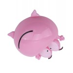 Toothbrush and toothpaste holder, frog head, pink color